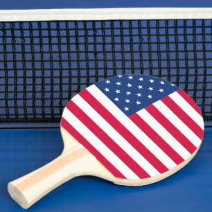 US/American Flagga Pingisracket