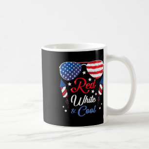 US American Flagga Red White and Coola Patri Kaffemugg