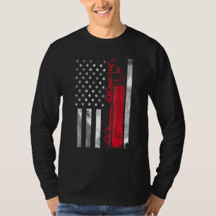 US American Flagga Semi Lastbil Driver 18 Wheeler T Shirt