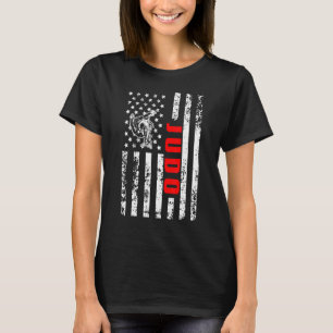 US American Flagga Sports Patriotic Judo T Shirt