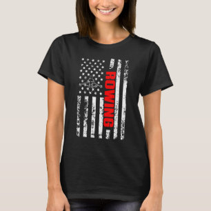US American Flagga Sports Patriotic Roring T Shirt
