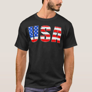 US American Flagga United States Hallowee T Shirt