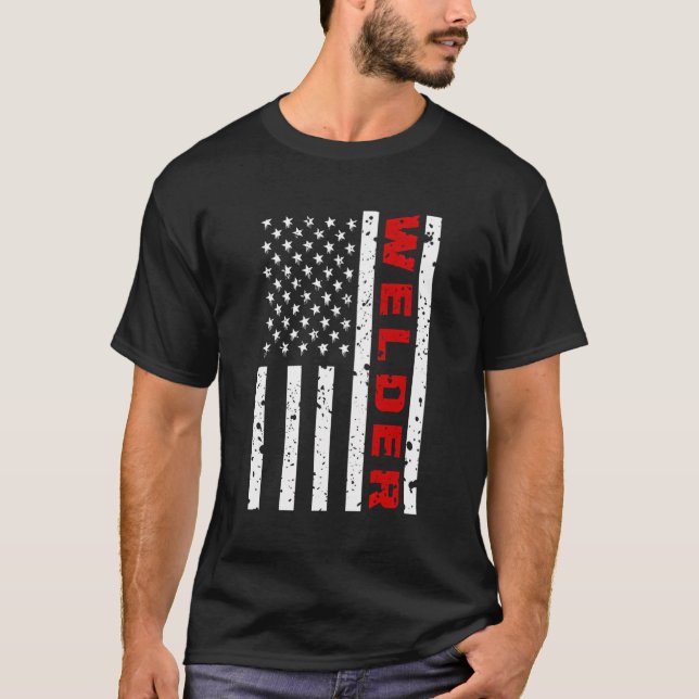 US American Welding Worker Metalworking Älskare We T Shirt (Framsida)
