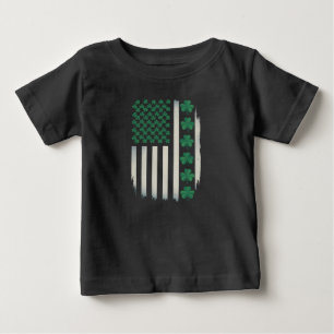 US Amerikansk Flagga Shamrocks St Patricks Day Ame T Shirt
