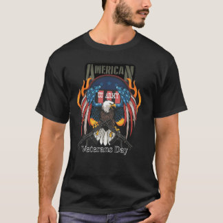US Army eagle shirt, and veterans' machine guns T Shirt