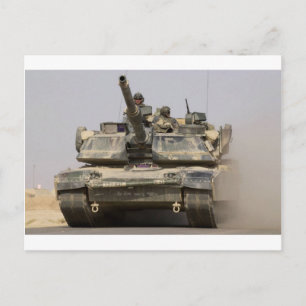 US_Army_M1A1_Abrams_main_war_tank Vykort