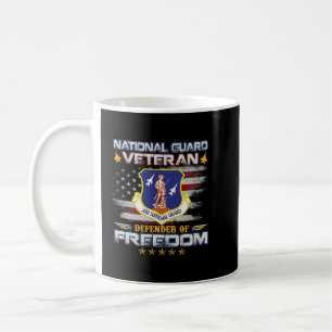 US Army National Guard Veteran American Flagga Vin Kaffemugg