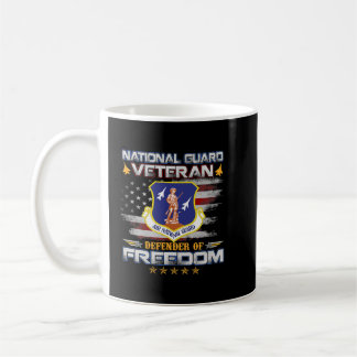 US Army National Guard Veteran American Flagga Vin Kaffemugg