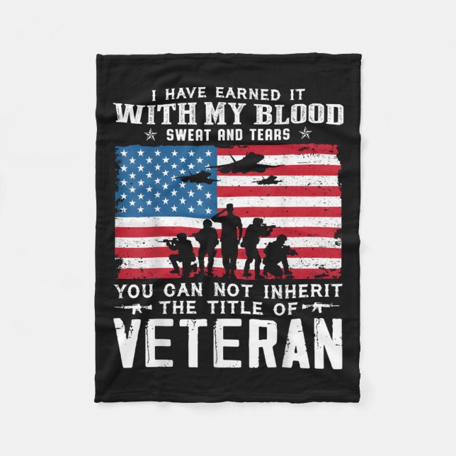 Us Army Veteran You Can Not Inherit The Title Of V Fleecefilt (Framsidan)