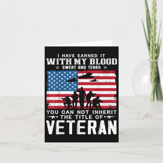 Us Army Veteran You Can Not Inherit The Title Of V Kort (Framsida)