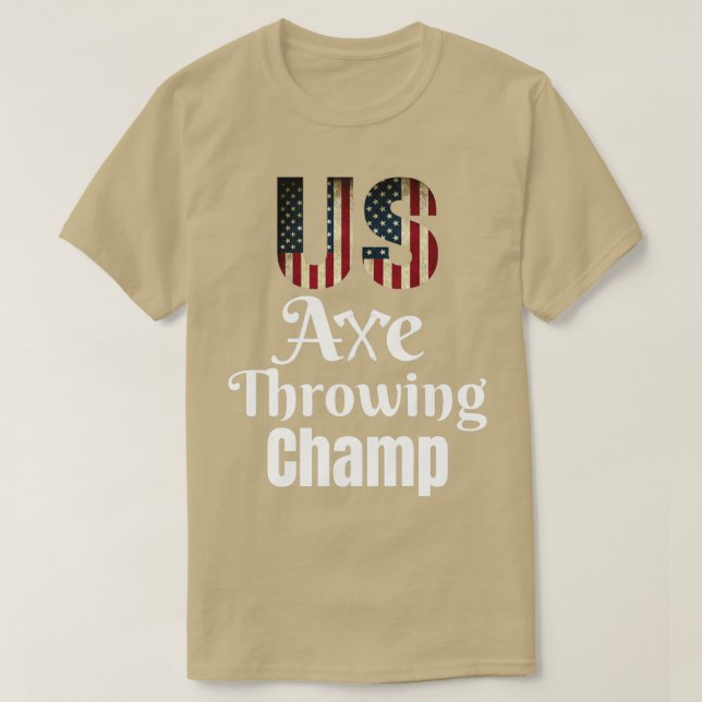 US Ax Throwing Champ Classic T Shirt (Design framsida)