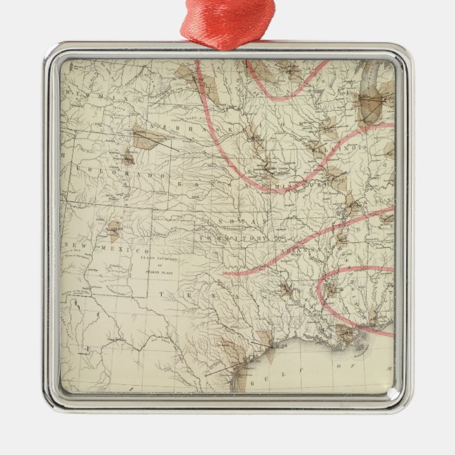 Us-barometer Julgransprydnad Metall (Framsidan)