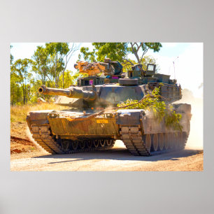 US BATTLE TANK - M1 ABRAMS POSTER