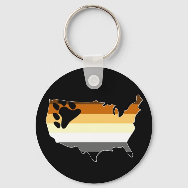 US Bear Pride Nyckelring (Framsida)