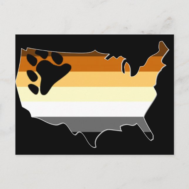 US Bear Pride Vykort (Framsida)