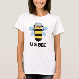US Bee Funny USB Technical Pun T Shirt