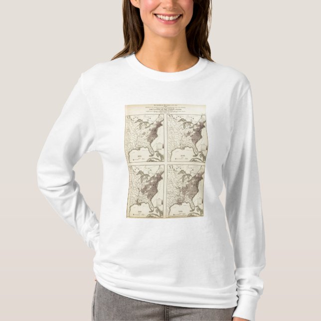 Us-befolkning 1790-1820 tee (Framsida)