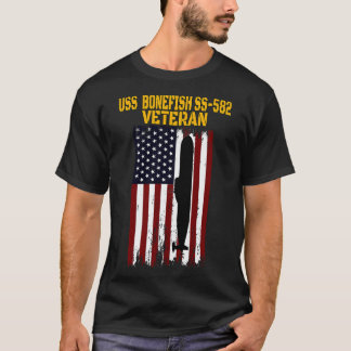 US Bonefish SS582 Submarine Veterans Day Far T Shirt