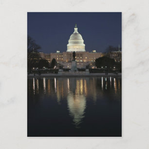 US Capitol Building Natt Vykort