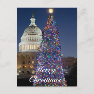 US Capitol julgran postkort Helg Vykort