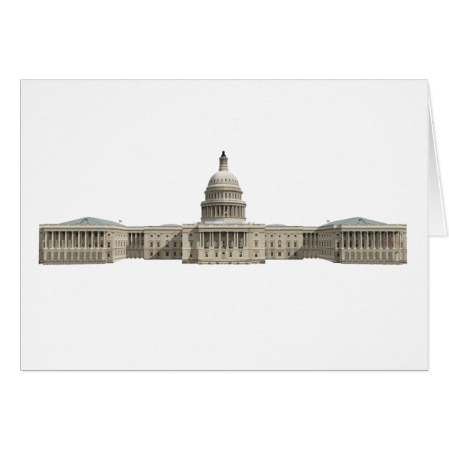 US Capitolium: Washington DC Hälsningskort (Framsidan Horizontal)
