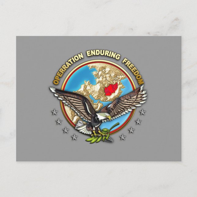 US Central Command - OEF-A Vykort (Framsida)