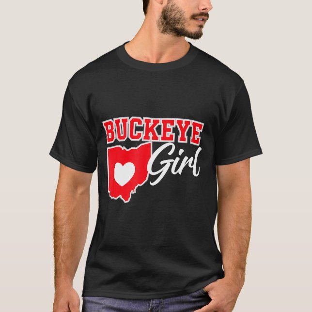 Us Cities Buckeye Girl Ohio Home Heart State  T Shirt (Framsida)