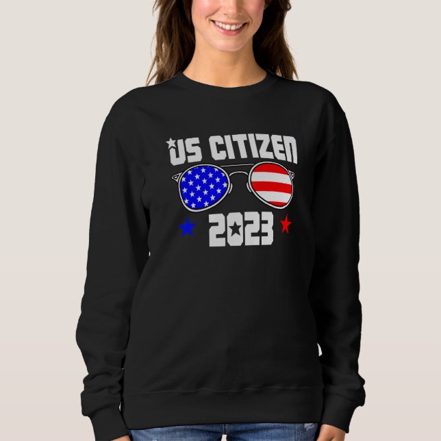 US CITIZEN 2023 USA Flag Proud American Citizenshi T Shirt (Framsida)