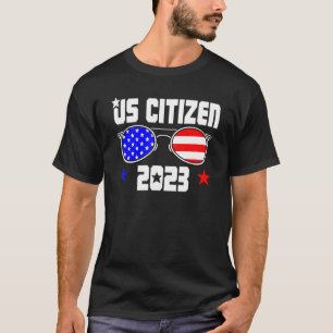 US CITIZEN 2023 USA flagga Proud American Citizens T Shirt