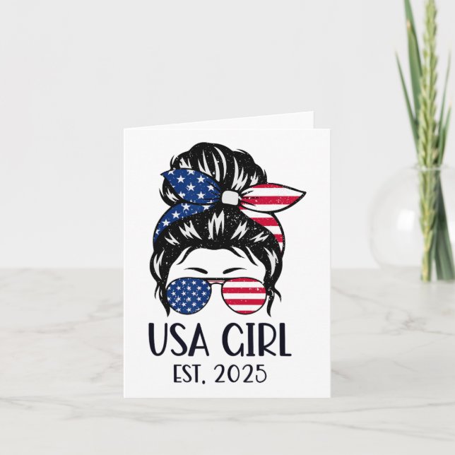 US Citizen Est 2025 New Citizenship American Usa G Kort (Framsida)