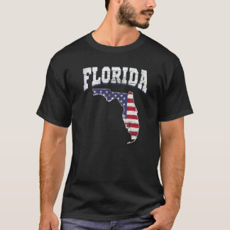 US Citizen Proud America Statlig flagga Land Karta T Shirt