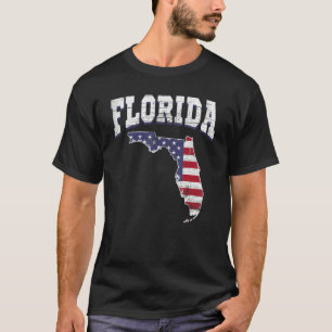US Citizen Proud America Statlig flagga Land Karta T Shirt