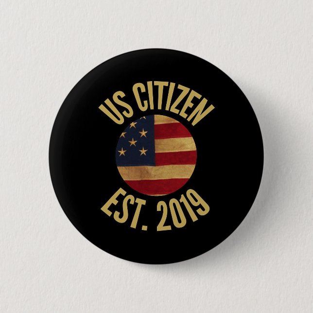 Us Citizenship 2019 Gif American Flag Usa  Knapp (Framsida)