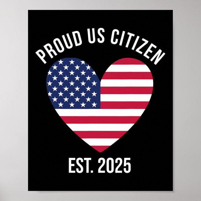 US Citizenship 2025 Dekoration American New Usa Ci Poster (Framsidan)
