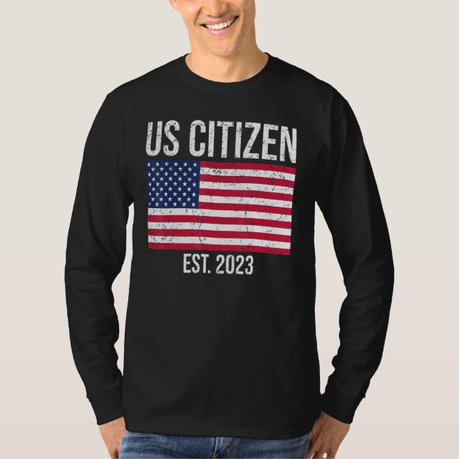 US Citizenship Decoration American New USA Citizen T Shirt (Framsida)