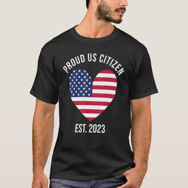 US Citizenship Decoration American New USA Citizen T Shirt (Framsida)