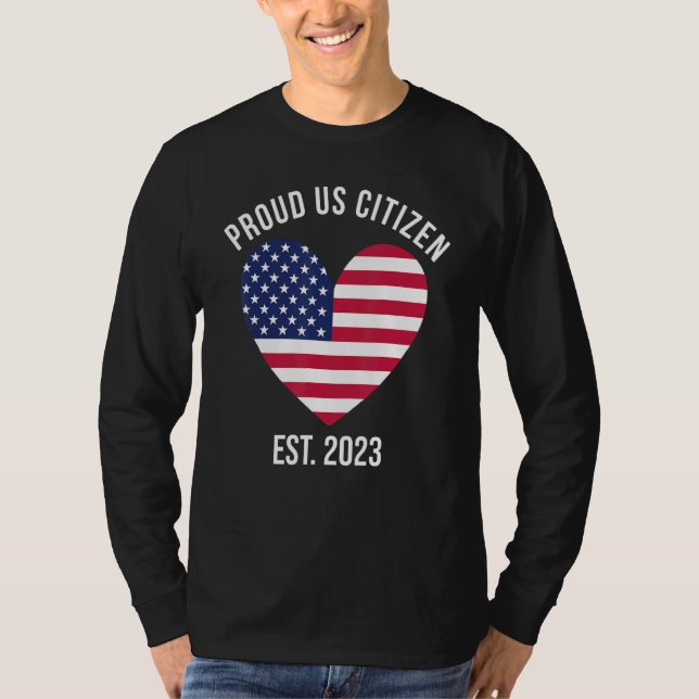 US Citizenship Decoration American New USA Citizen T Shirt (Framsida)