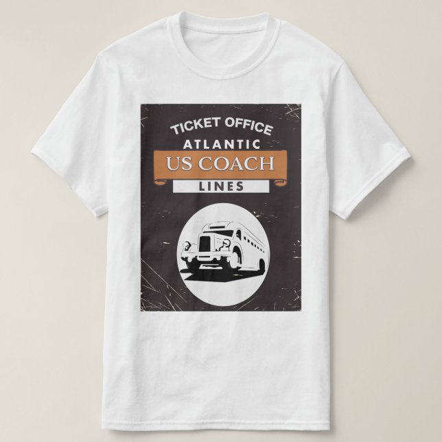 US coach resebroschyr T Shirt (Design framsida)