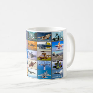 US COMBAT AIRCRAFT - DESERT STORM "MONTAGE" KAFFEMUGG