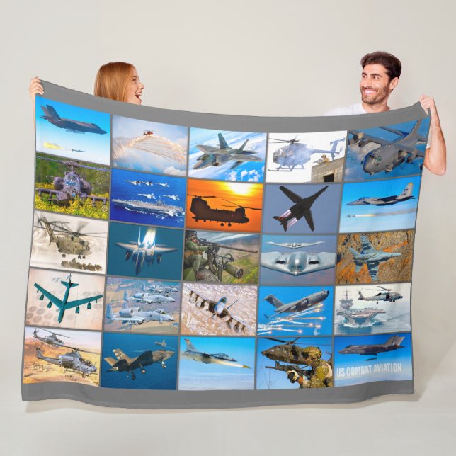 US COMBAT AVIATION "MONTAGE" FLEECEFILT (På plats)