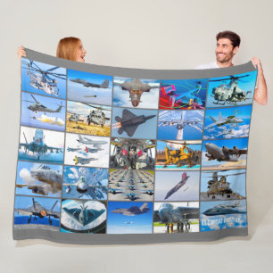 US COMBAT AVIATION "MONTAGE" FLEECEFILT