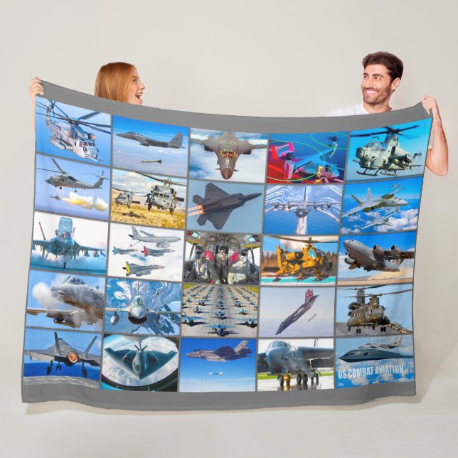 US COMBAT AVIATION "MONTAGE" FLEECEFILT (På plats)