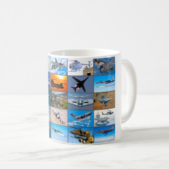US COMBAT AVIATION "MONTAGE" KAFFEMUGG (Framsida höger)