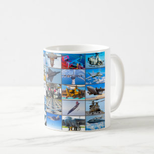 US COMBAT AVIATION "MONTAGE" KAFFEMUGG