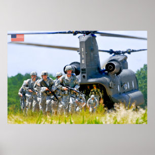 US COMBAT PERSONNEL POSTER