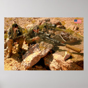 US COMBAT PERSONNEL POSTER