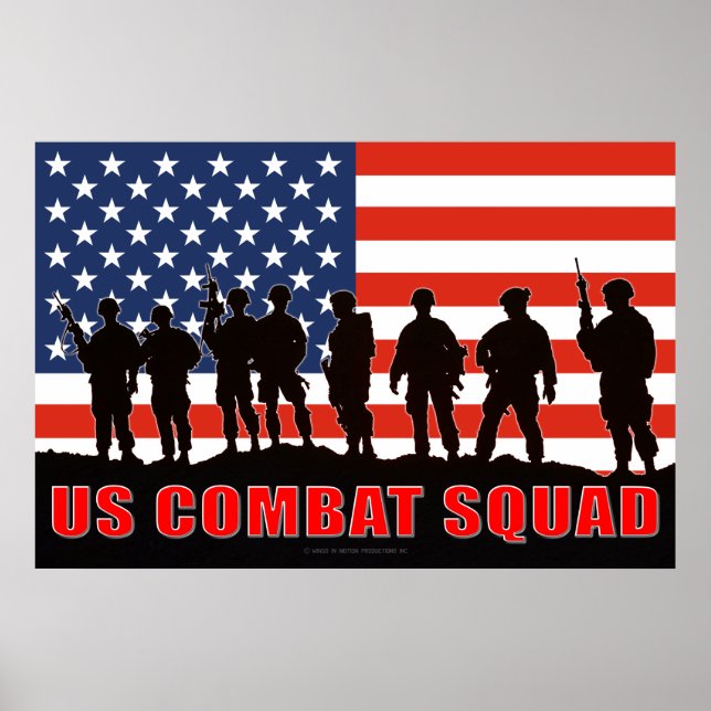 US COMBAT PERSONNEL POSTER (Framsidan)