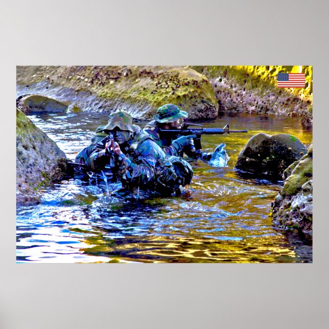 US COMBAT PERSONNEL POSTER (Framsidan)