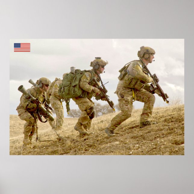 US COMBAT PERSONNEL POSTER (Framsidan)