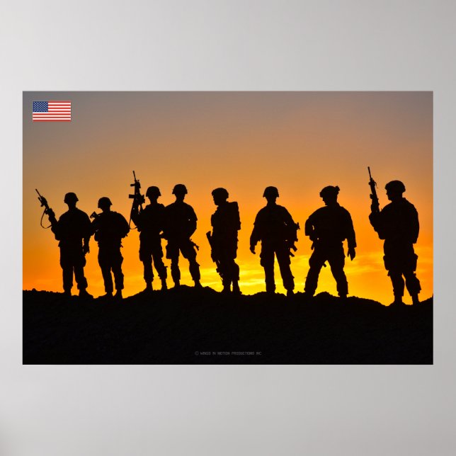 US COMBAT PERSONNEL POSTER (Framsidan)